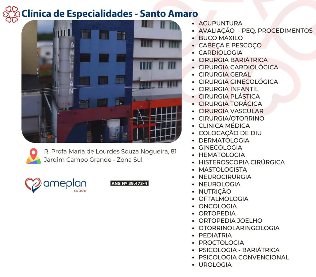 Ameplan Saude - Clínica de Especialidades Santo Amaro